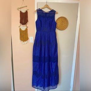 Royal blue lace dress